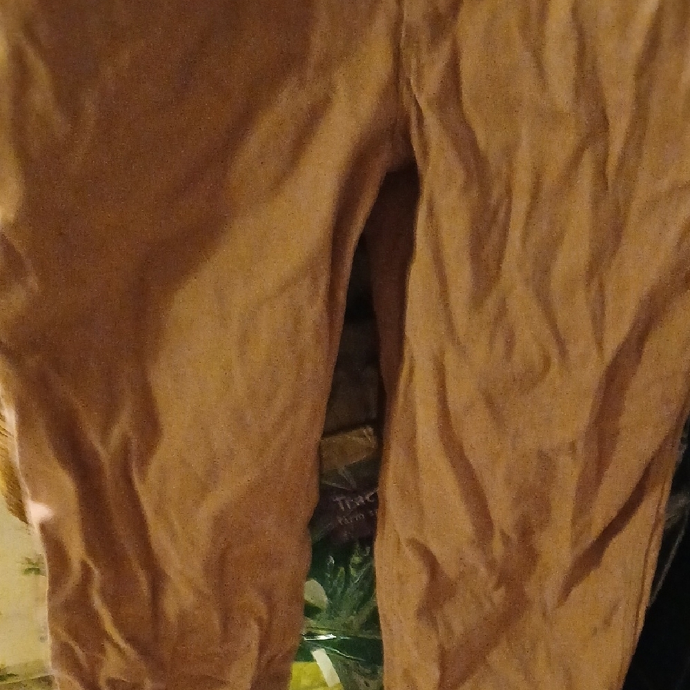 Liberty Rust-Brown Overalls with Green Trim - Picture 5 of 13
